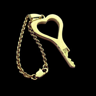 chastity-shop 14 carat yellow gold Open your Heart with cylinder lock